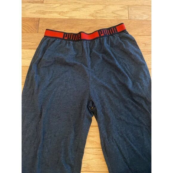 Puma, women's grey causal cotton blend thin sweatpants size medium - Picture 3 of 8